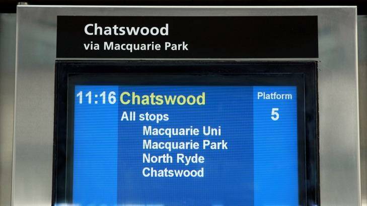 The Epping to Chatswood line will close for seven months. Photo: Jon Reid 