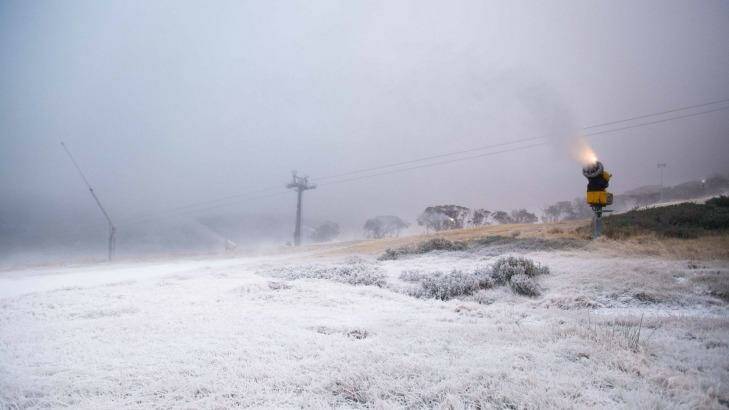 Perisher has started making snow for the 2015 season.