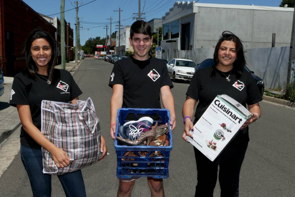 Street smart: Exodus Youth Worx staff Christina Milad, Nathan Bougoukas and Janet Habashi ahead of the Street Festival on November 28. Picture: Jane Dyson