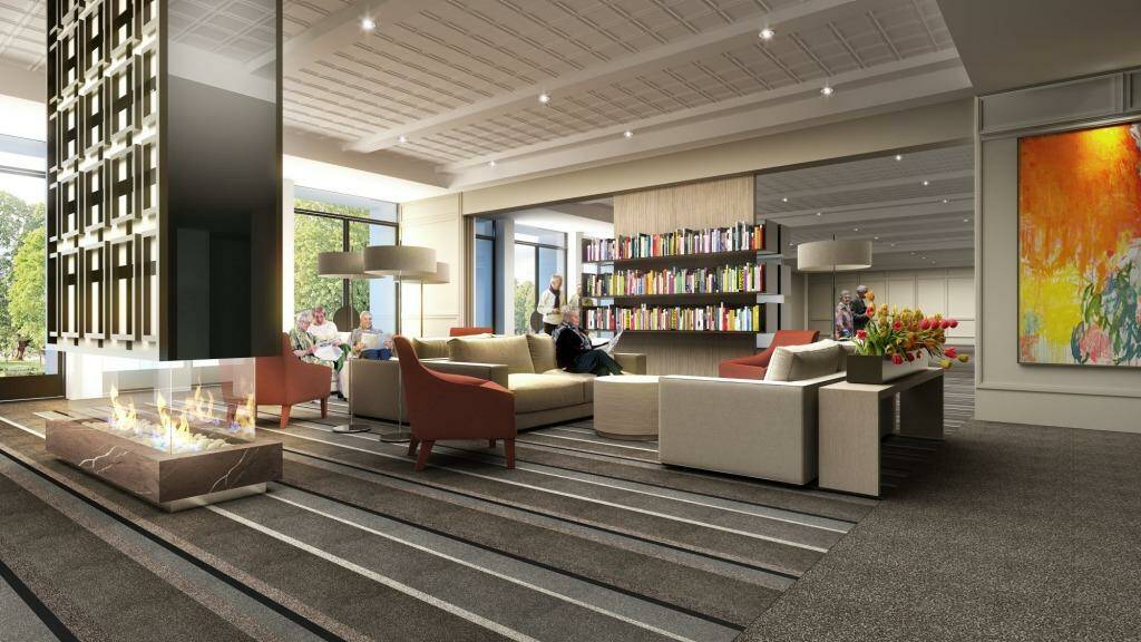 Stockland has started work on the $160 million redevelopment, which includes a clubhouse, of the Cardinal Freeman Retirement Village in Ashfield in Sydney's inner west. Photo: Simon Johanson