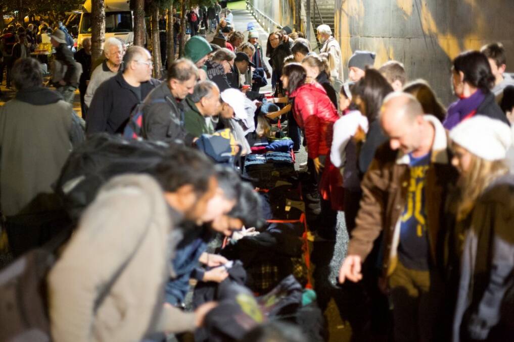 Help where needed: distributing goods to the homeless at Kings Cross