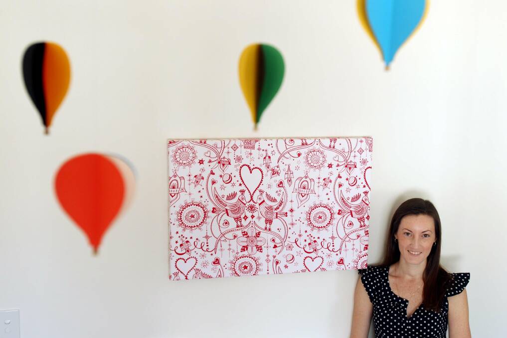 Colour and texture: Designer and stay-at-home mum Lauren Seeto. Picture Chris Lane