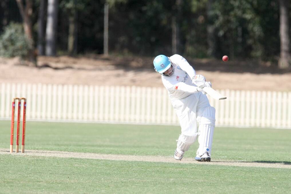 In form: Batsman Peter Saroukos made 45 on the opening day against Fairfied Liverpool on Saturday at Rosedale Oval. Picture: Simon Bennett