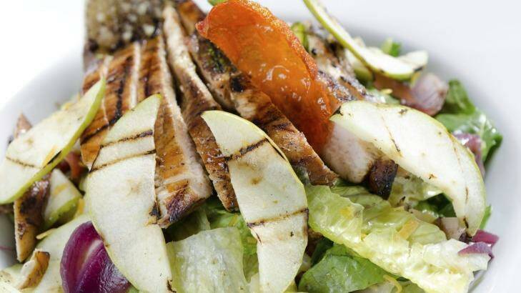 Apples are a great ingredient in salads with grilled chicken. Photo: supplied