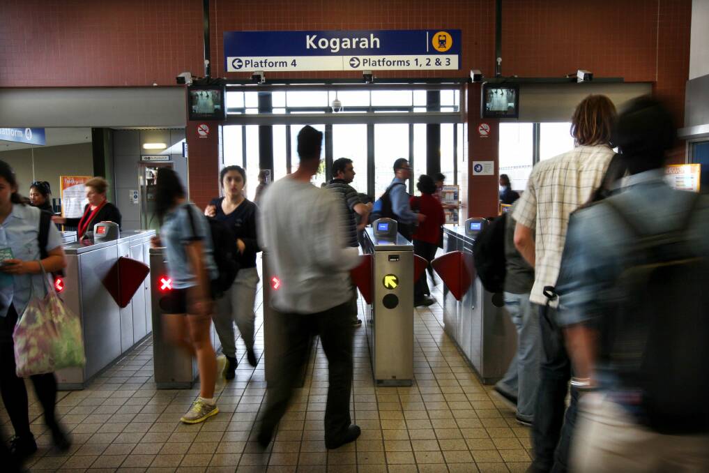 Cuts: Kogarah station will have far fewer services in the new train timetable. Picture: Jane Dyson