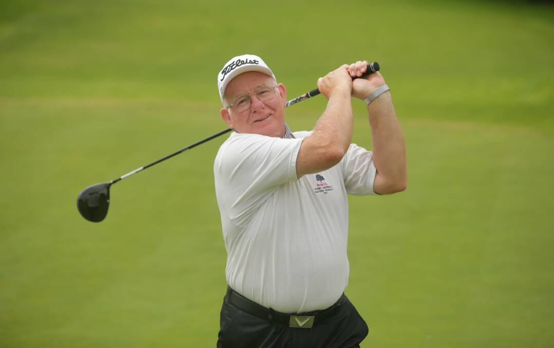 Ageless: Still playing at a high standard, Tom Yates at Bexley Golf Course. Picture: Chris Lane: