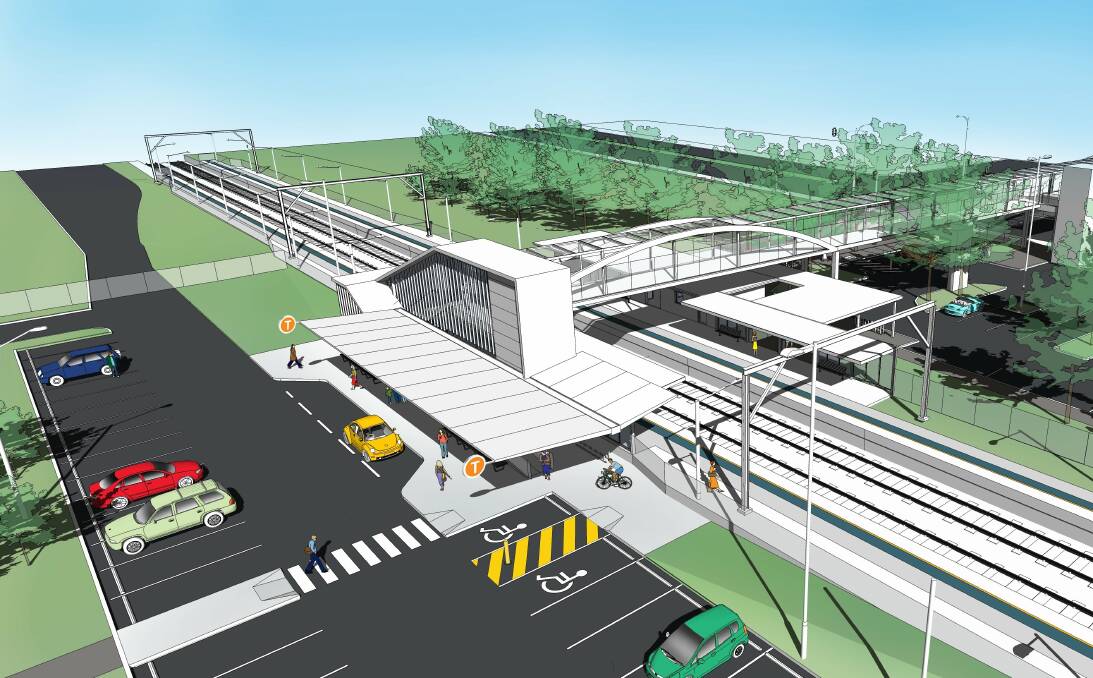 Heathcote happenings: An artist's impression of the "new look" station.