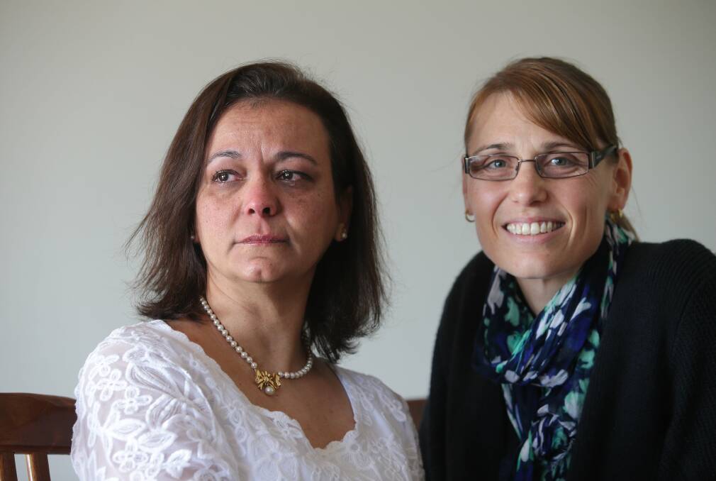 Tale of two friends: Lama Al-Akhras and Belinda Delacour-Batch want all Pompe sufferers to have access to enzyme replacement therapy. Picture: John Veage
