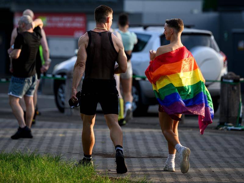 Policing at Sydney World Pride and Mardi Gras events was found to be "intensive and aggressive". (Bianca De Marchi/AAP PHOTOS)