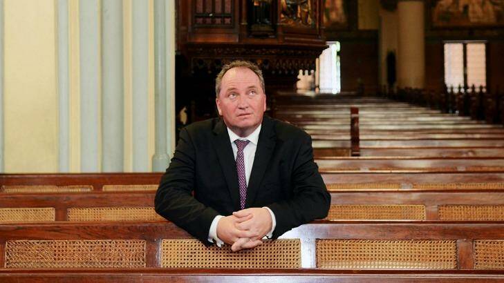 Agriculture Minister Barnaby Joyce at Istiqlal mosque during his visit to Jakarta. Photo: Jefri Tarigan