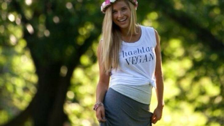 Passionate vegan Jordan Younger developed an eating disorder. Photo: The Blonde Vegan Facebook Page