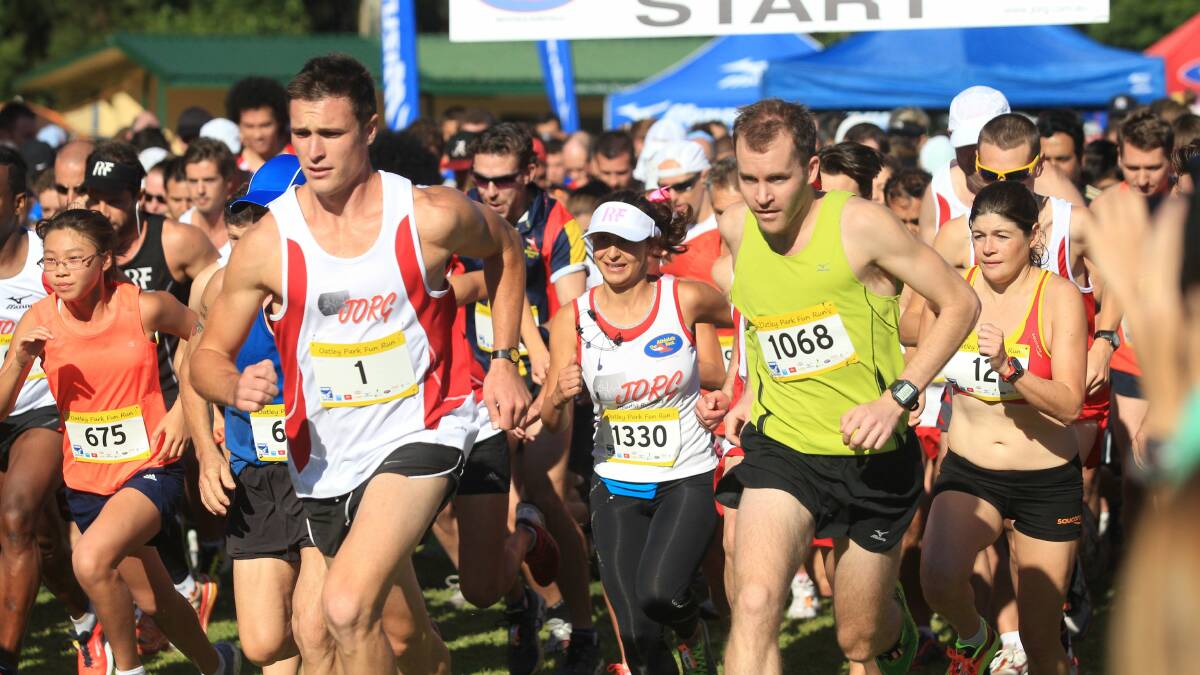 Big run: Some of the action at last year's Oatley Fun Run. Picture: Chris Lane