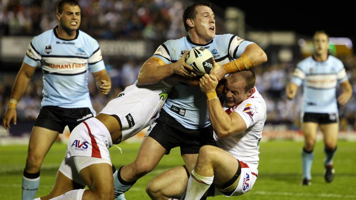 Sidelined: Cronulla captain Paul Gallen hoping to be back in a fortnight. Picture: Jane Dyson