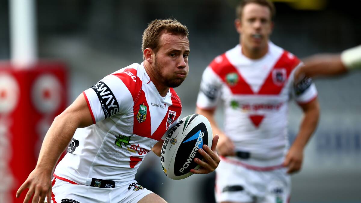 Versatile: Adam Quinlan in action for the Dragons this season. Picture: Phil Walter, Getty Images