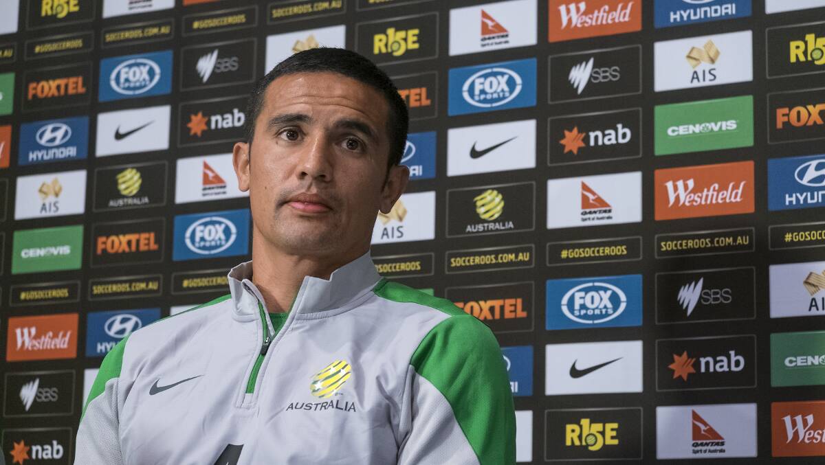 Key man: Tim Cahill. Picture: Luis Ascui