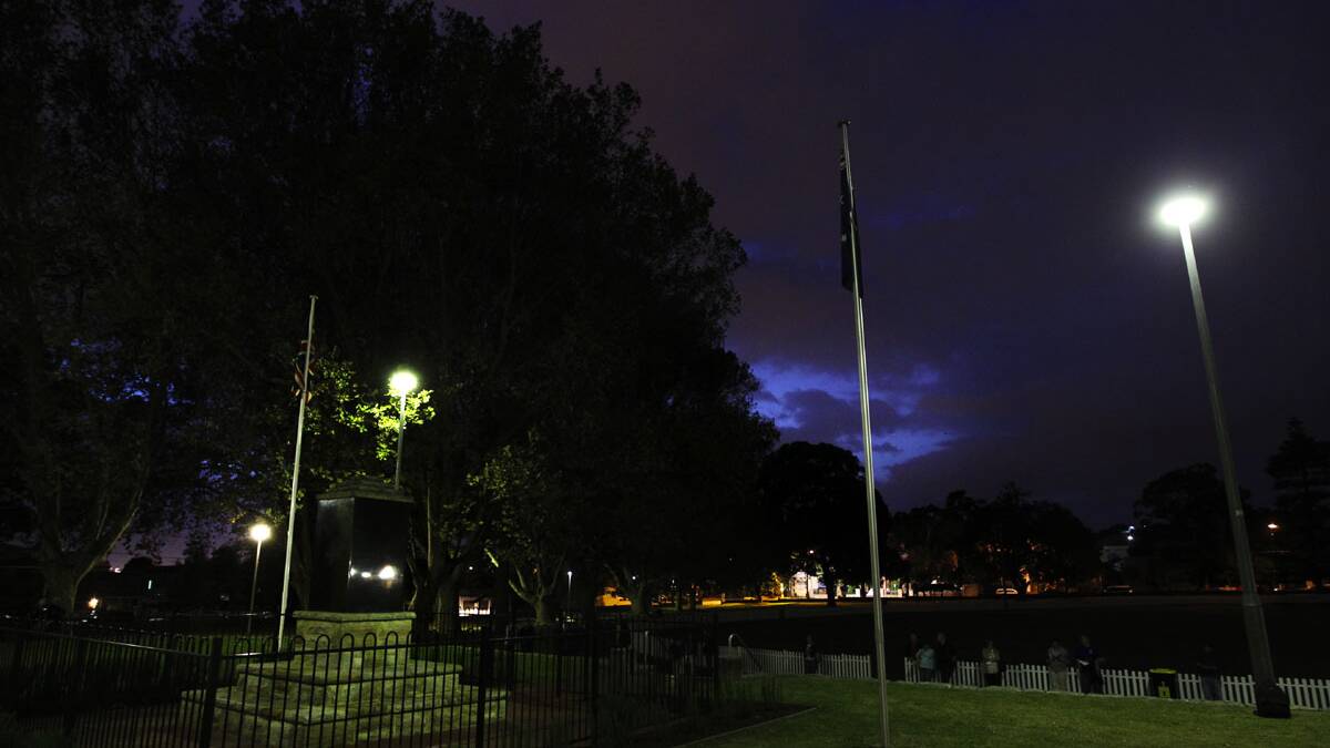 The Anzac day dawn service at Arncliffe park. Picture John Veage