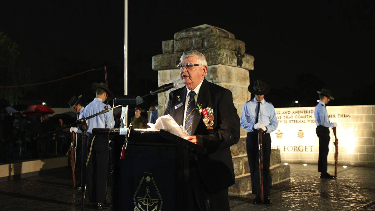 The Anzac Day dawn service held by Miranda RSL at the Anzac memorial.Picture Chris Lane