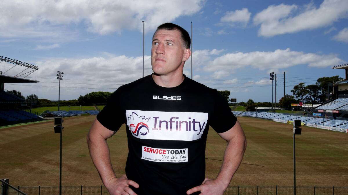 King of the shire: Cronulla captain Paul Gallen before leaving for his fight in New Zealand. Picture: Chris Lane.
