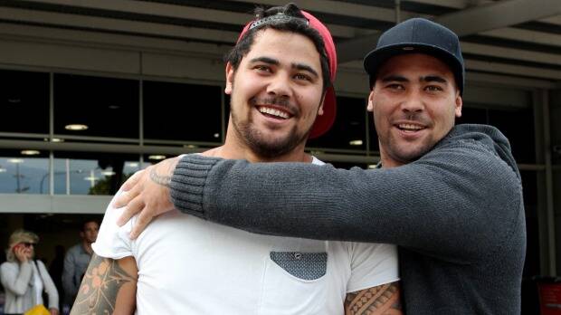 Allegations: Brothers David and Andrew Fifita. Photo: Janie Barrett.