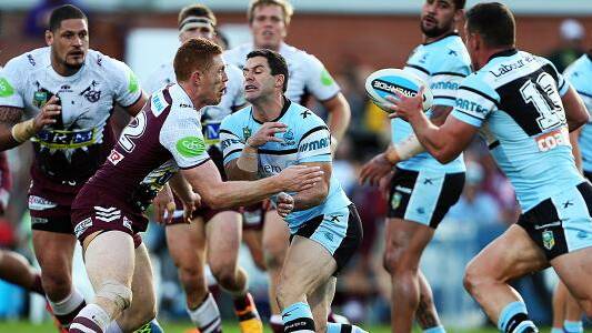 Tough afternoon: Cronulla were well beaten 28-16 by Manly on Sunday afternoon. Picture: NRL.com
