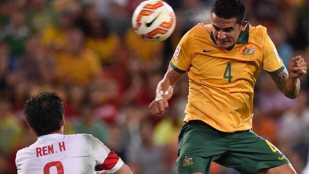 Goal-scoring threat: Tim Cahill of Australia. Photo: Getty Images.
