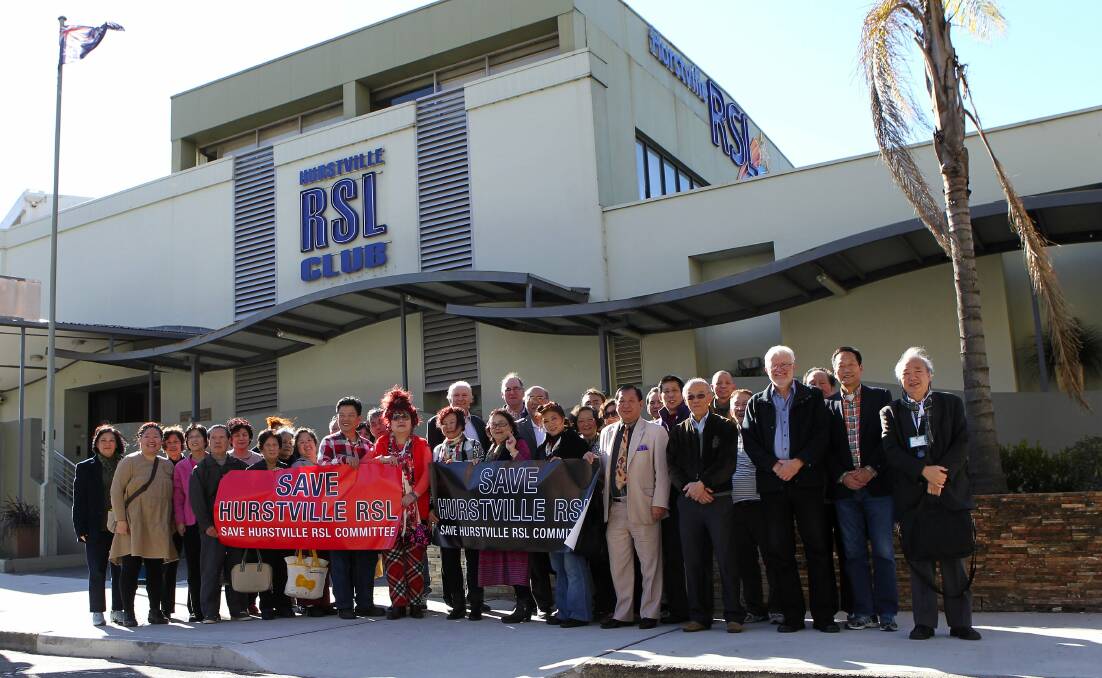 We want a choice: Mikall Chong and the friends of Hurstville RSL want the development option to be discussed with members before the merger with Hurstville South. Picture John Veage

