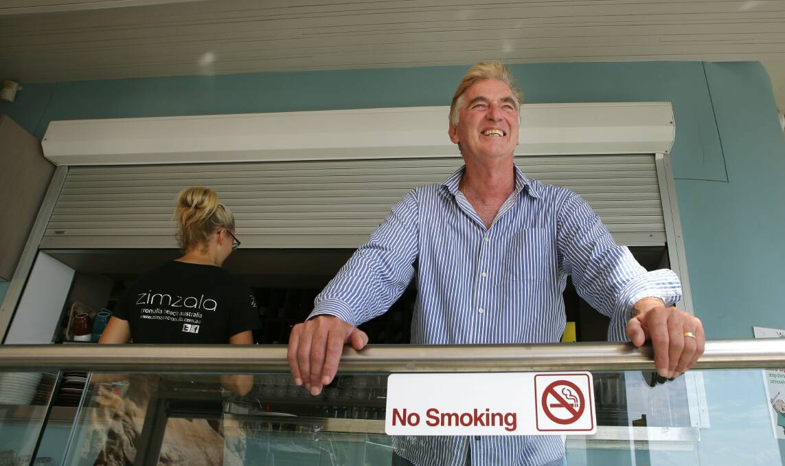 Breath of fresh air: Zimzala Cronulla owner Ray Nelson does not allow smoking at his restaurant. Picture: John Veage

