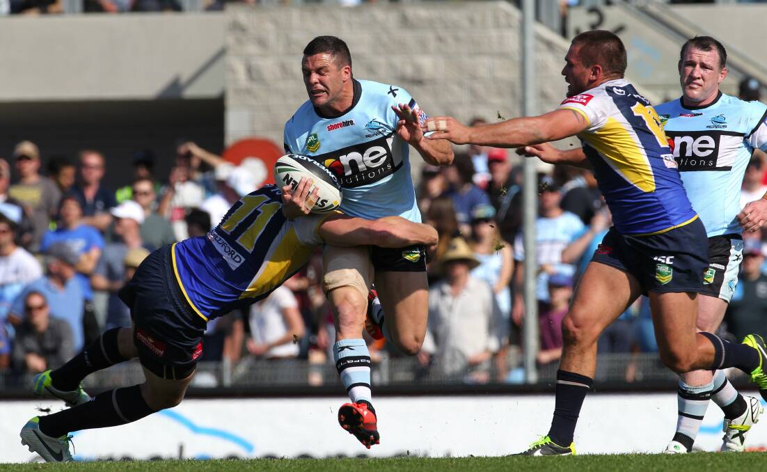 Nominee: Michael Gordon is the Sharks finalist for the Ken Stephen Medal. Picture: John Veage

