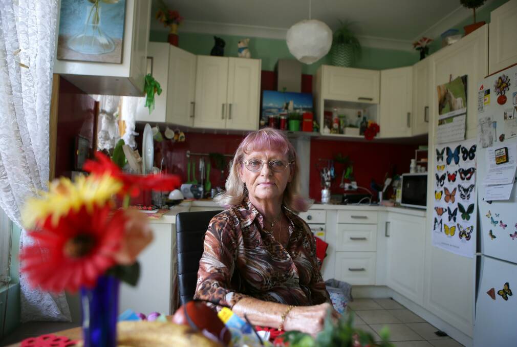Uncertain future: Lesley O’Brien does not want to leave the unit she bought in 1975.  Pictures: John Veage

