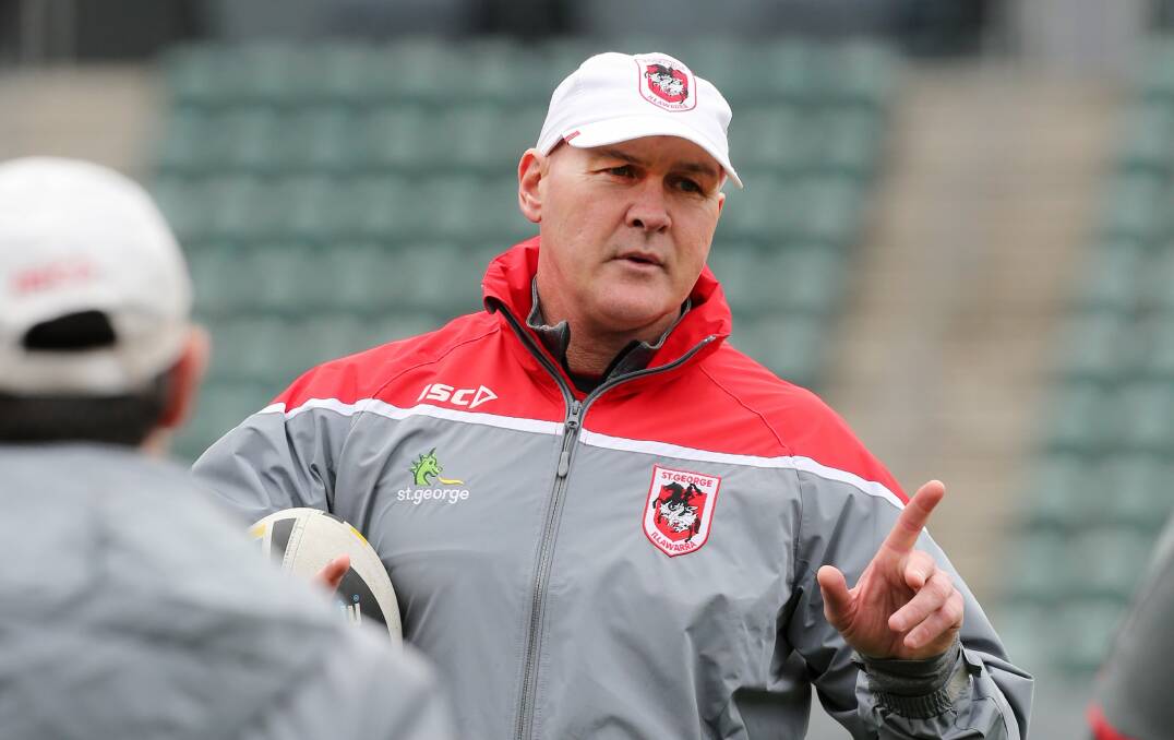 Fired up for 2016: St George Illawarra Dragons coach Paul McGregor. Picture: Robert Peet

