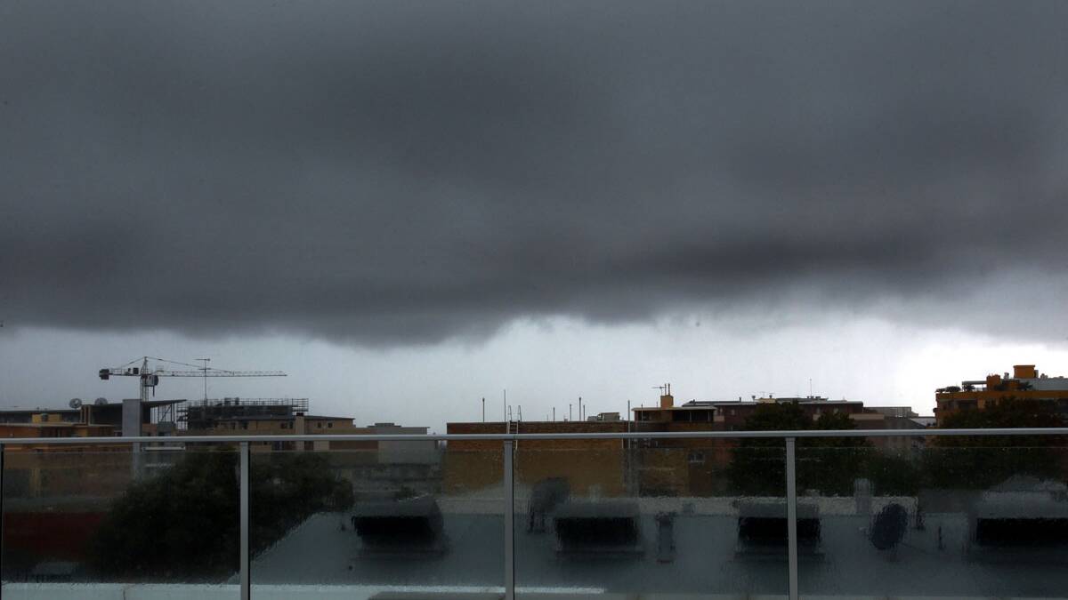 Stormy weather: Scenes from Kogarah as the storm hits. Pictures: Lisa McMahon