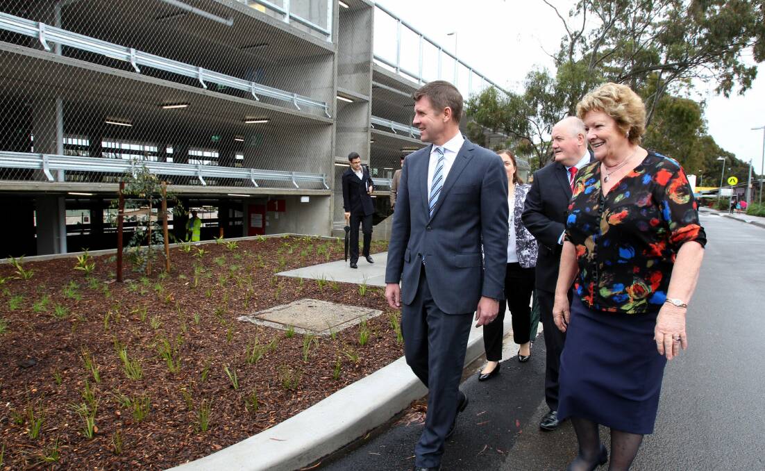 More parking: Premier Mike Baird and Health Minister Jillian Skinner open Sutherland Hospital’s new multi-level car park.  Picture: Jane Dyson.

