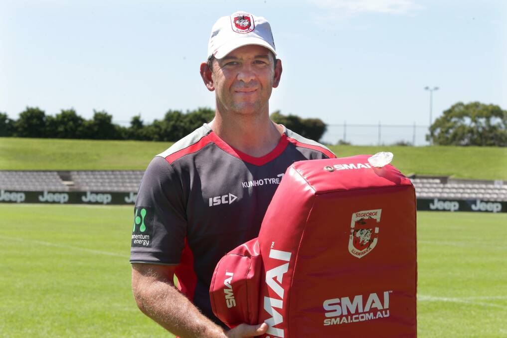 He’s back: Jason Dimetriou returns to the Dragons and as an assistant coach to Paul McGregor. Picture: Jane Dyson
