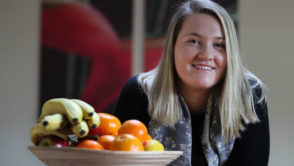 Annie Nagy, 21, of Oyster Bay is studying nutrition at Wollongong University.Picture John Veage
