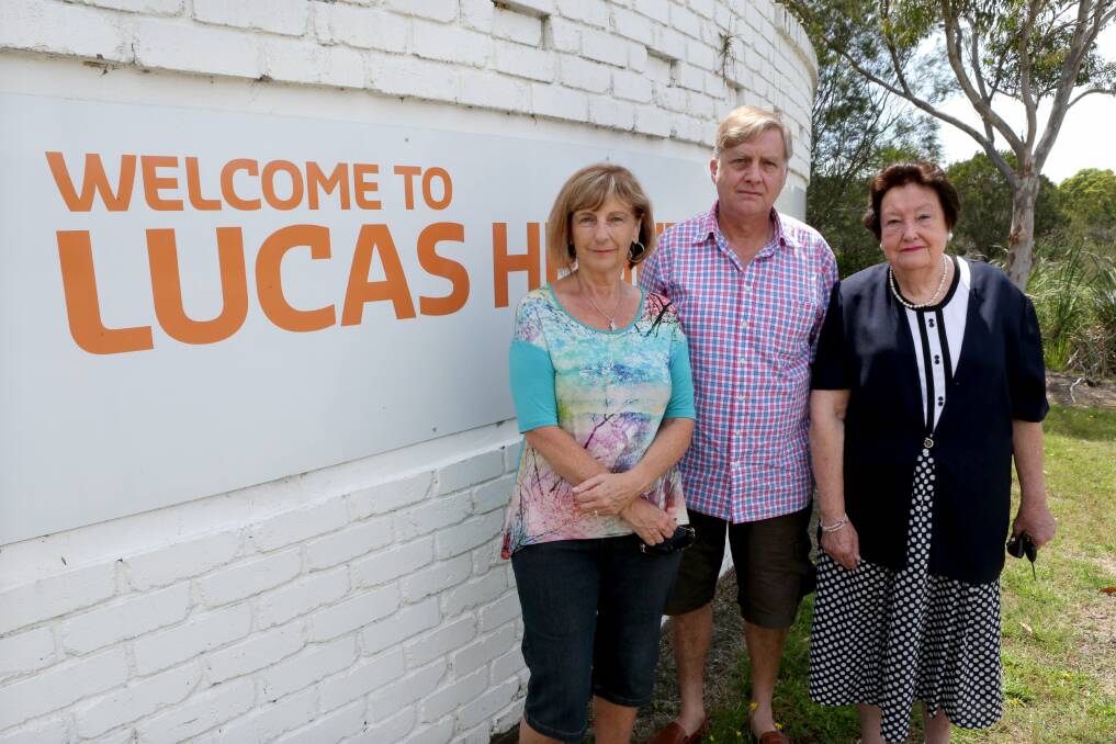 Ticked off: Jane Rouvray (left), Ian Kolln and Dawn Emmerson at the entrance to the waste centre. Picture: Jane Dyson
