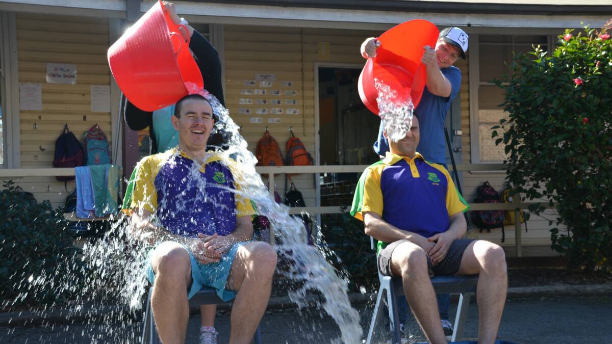 Nice day at Narwee for a cold drenching in the Ice Bucket Challenge