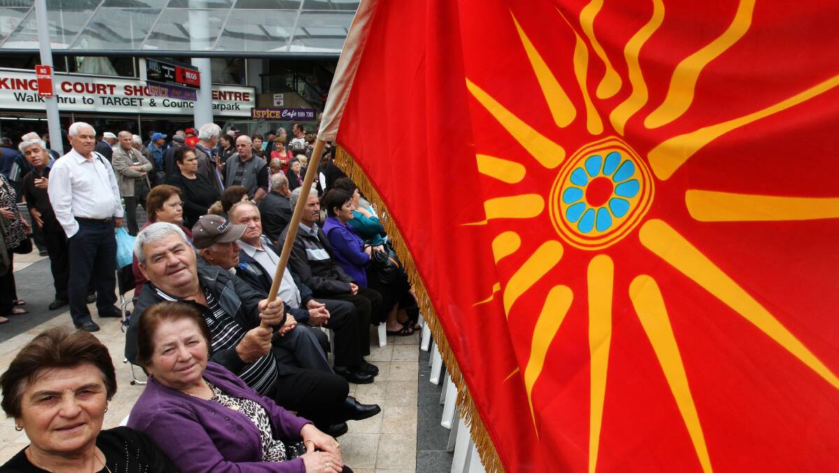 Celebration: People came out to Rockdale to celebrate Macedonian National Day at Rockdale last year.  Picture: Jane Dyson
