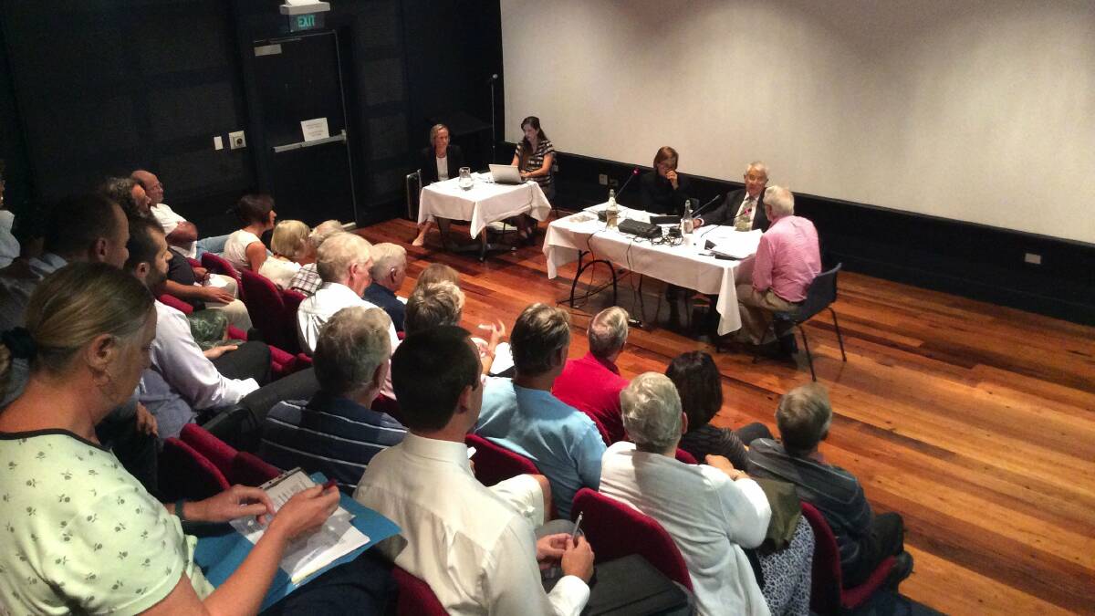 Attentive audience: One of the hearings, held at Hazelhurst Regional Gallery and Art Centre.

