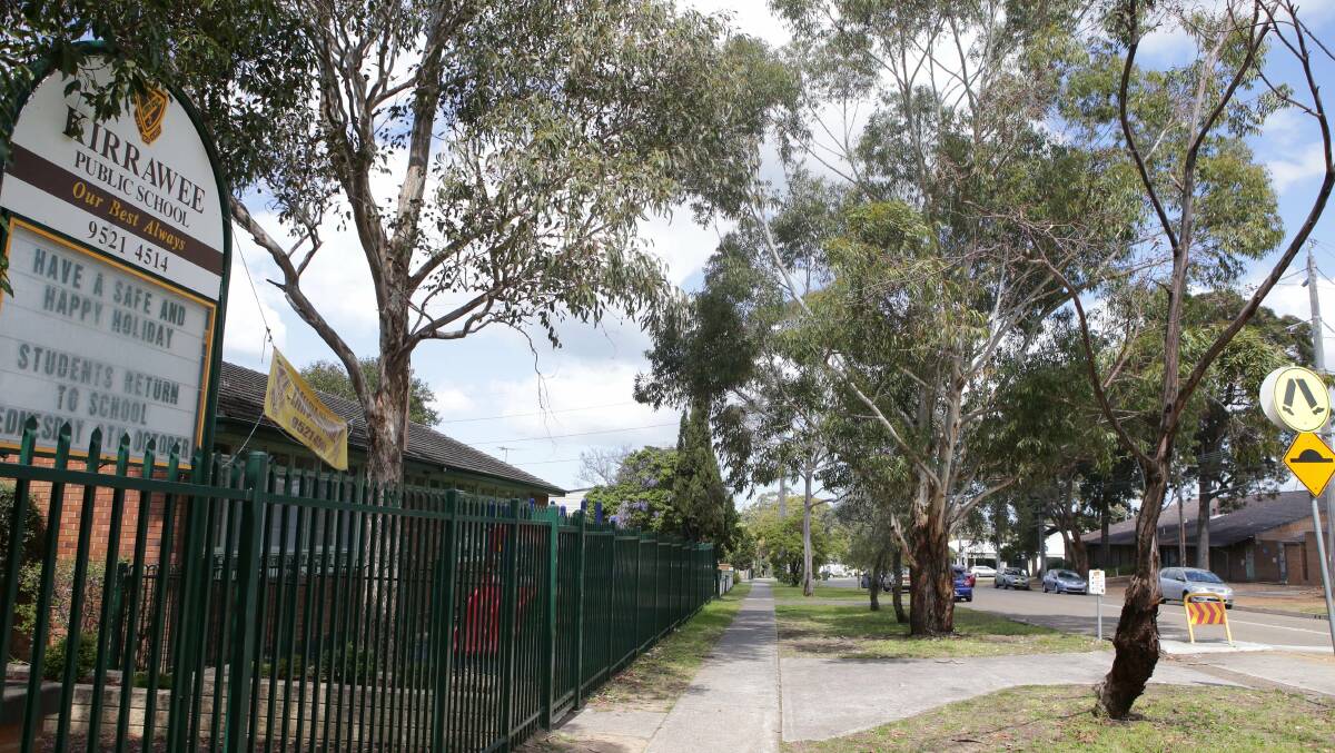 Fears: Kirrawee Public School is close to the brick pit. Picture: Chris Lane
