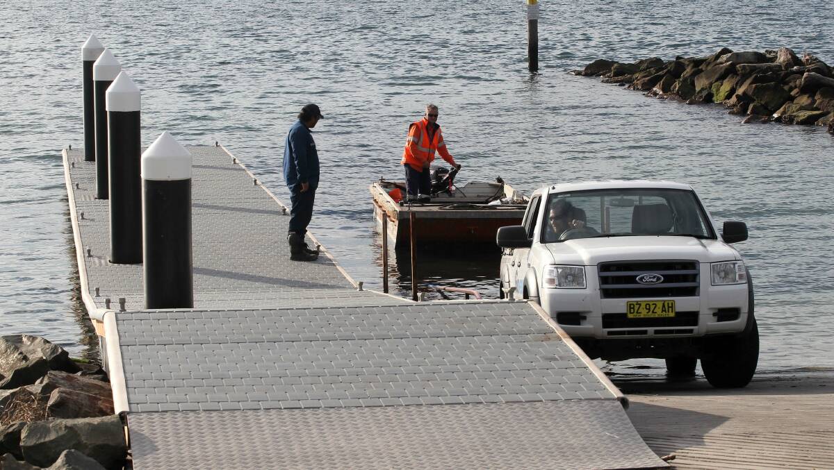 New start: The Bonna Point boat ramp. Work is about to begin on the new car park. Picture: John Veage
