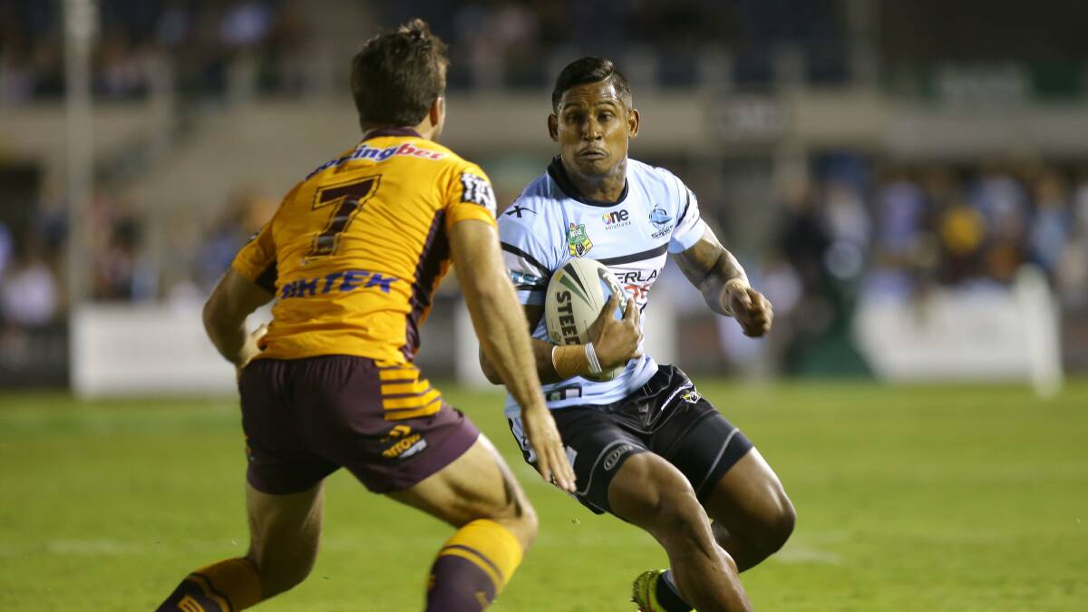 Suspended: Sharks five-eighth Ben Barba took the early guilty plea. Picture: John Veage.

