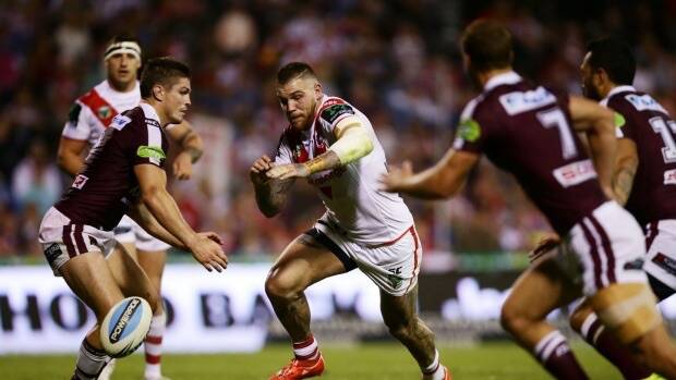 Making things happen: Josh Dugan had an impressive all-round game. Photo: Getty Images
