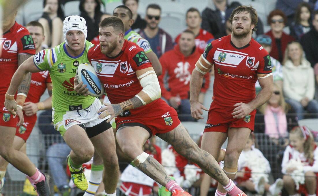 Good pick?: Josh Dugan in action: Picture: Christopher Chan
