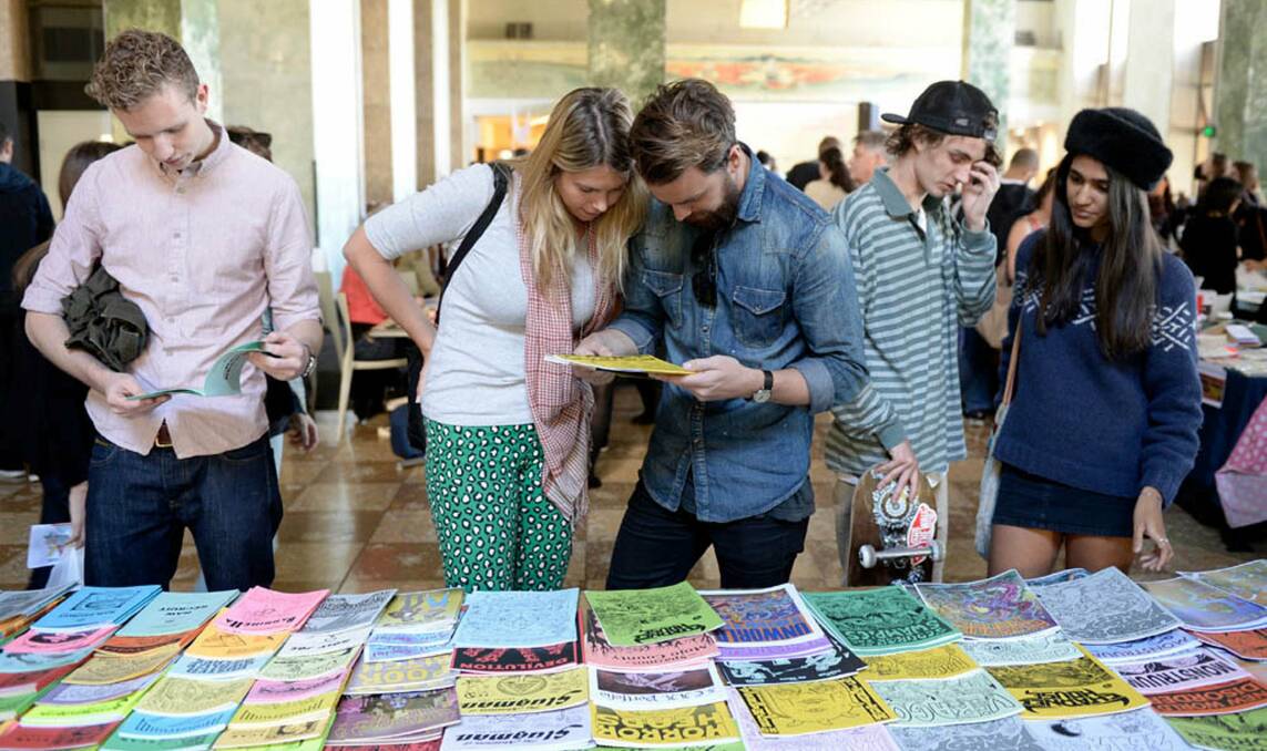 In the Zine scene: Many mediums are on show at the Zine Fair at MCA. Picture: Supplied


