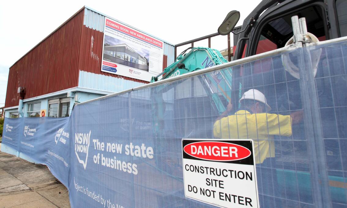 The construction site at Kogarah. Picture: Chris Lane
