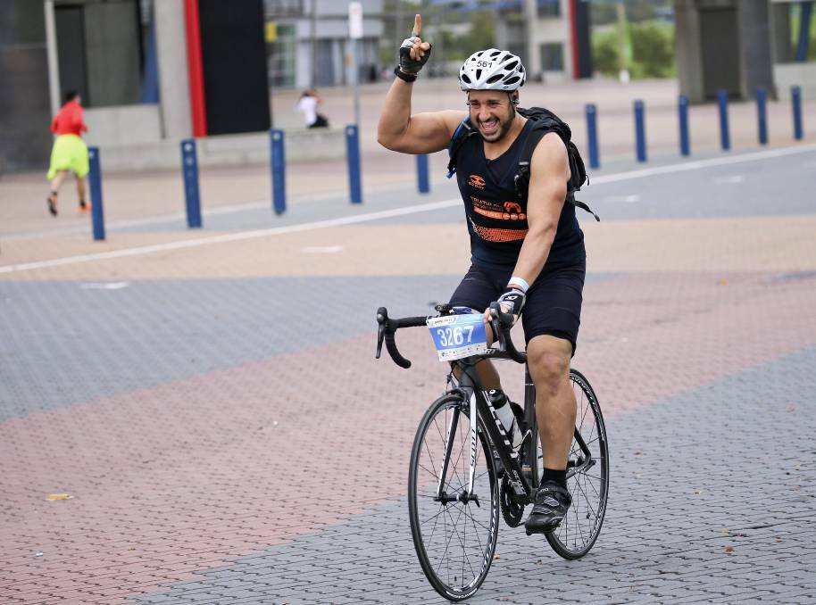 Life turnaround: "Three years ago I couldn’t run three kilometres. I couldn’t run at all." Stephen Awwad has transformed himself to enter the Ironman 70.3.
