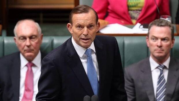 "Australians will have to endure more security than we're used to": Tony Abbott addresses Parliament on Monday. Photo: Andrew Meares.