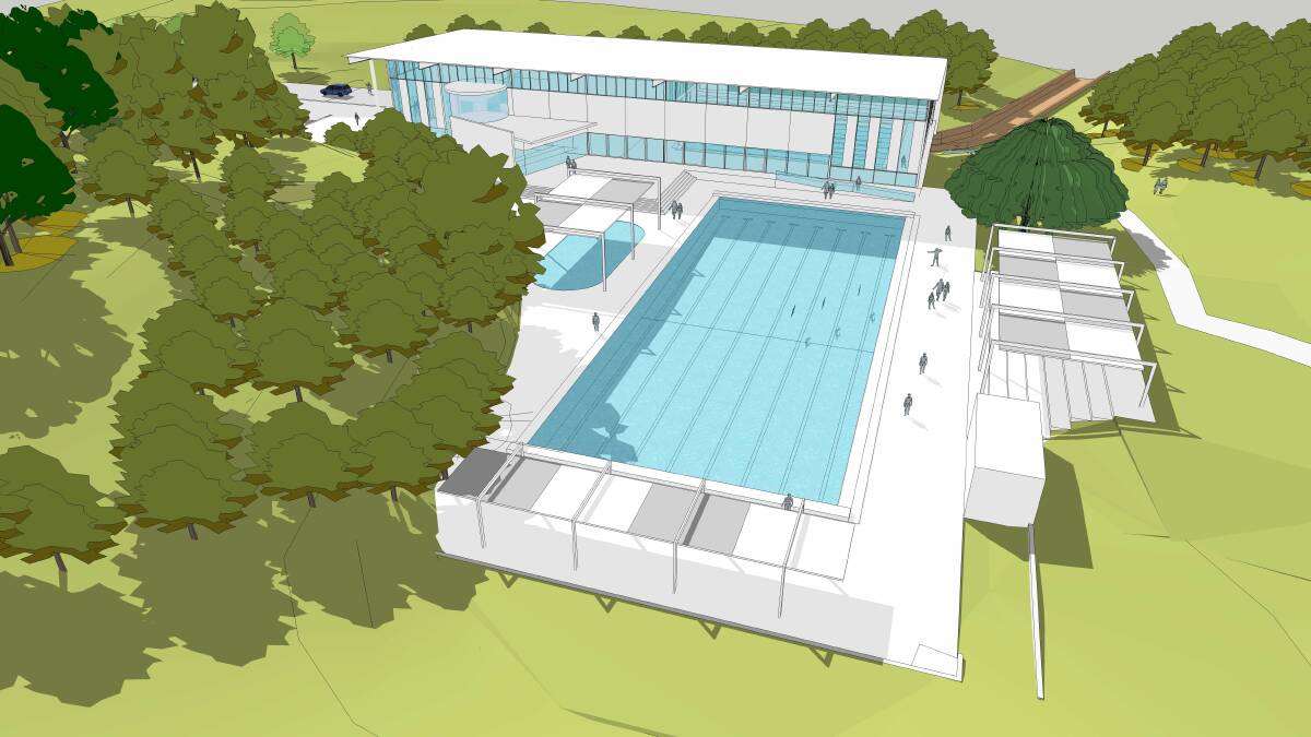 An artist impression of the finished pool. Image supplied.
