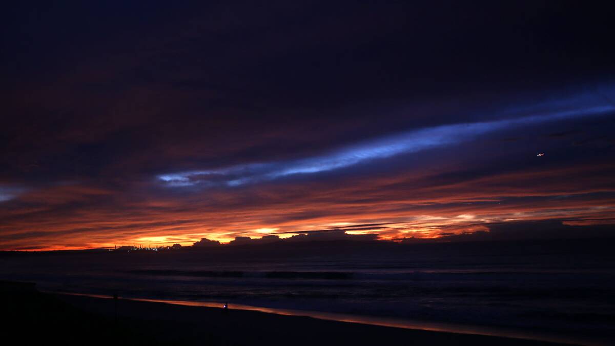 Light up our life: Cronulla sunrise Wednesday July 22. Picture: John Veage
