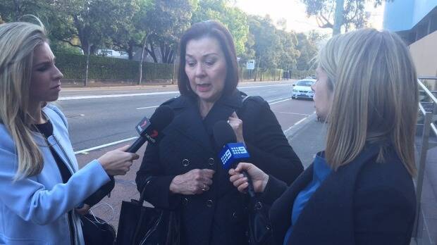 Trisha Jarvis speaks to journalists outside the inquest into the death of Ryan Leo, who she helped.